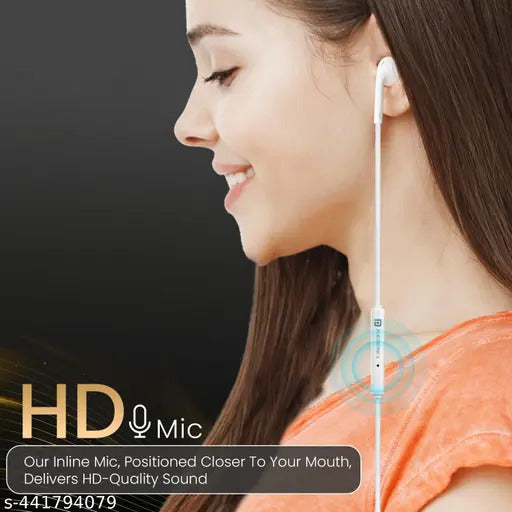 Portronics Conch Theta C in Ear Type C Wired Earphones with in Line HD Mic