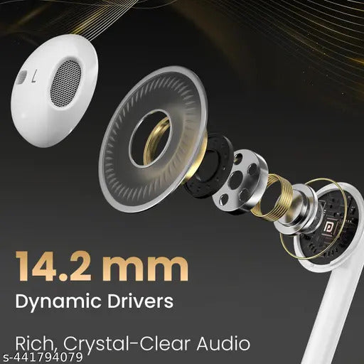 Portronics Conch Theta C in Ear Type C Wired Earphones with in Line HD Mic